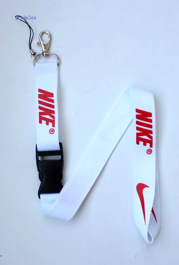 red and white nike lanyard