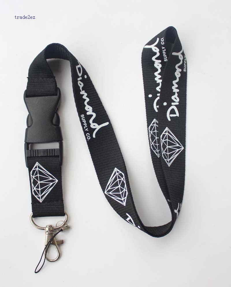 Diamond lanyard Black