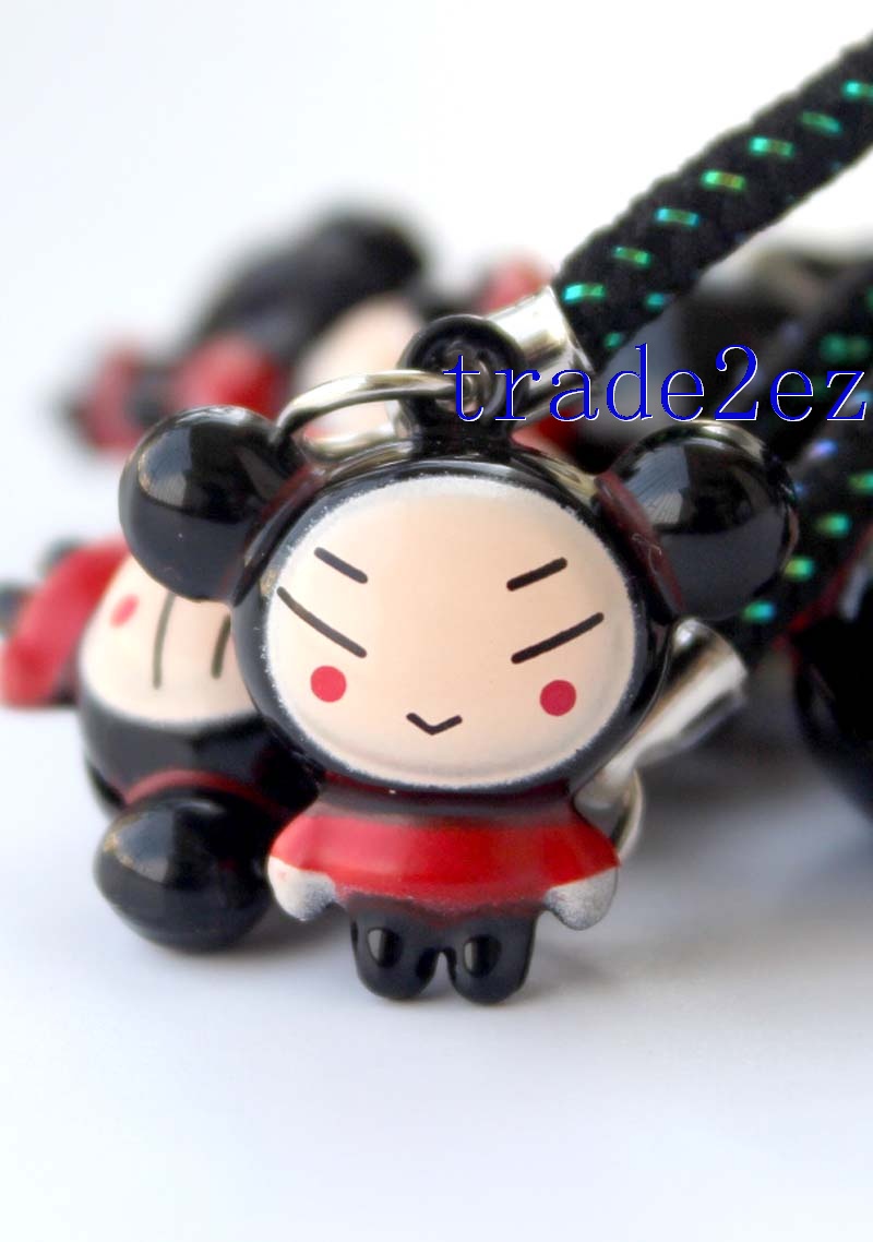 Cartoon Pucca Bell Charm Strap 3-Style