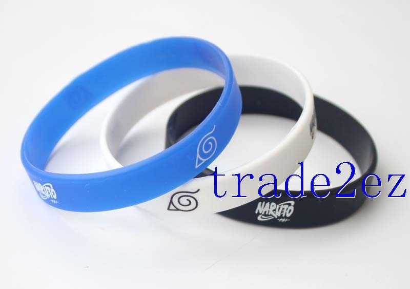 Anime Naruto Logo Wristband Silicone Bracelets