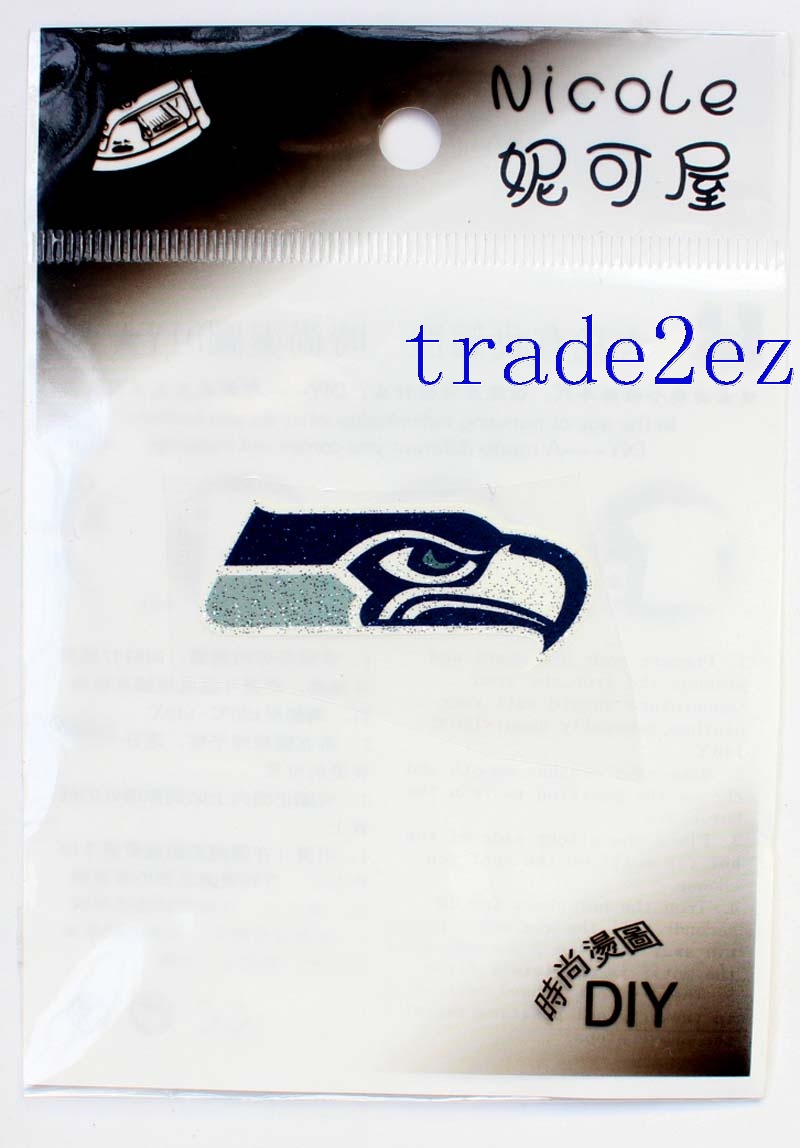 NFL Team Seattle Seahawks Logo DIY Patch Sticker