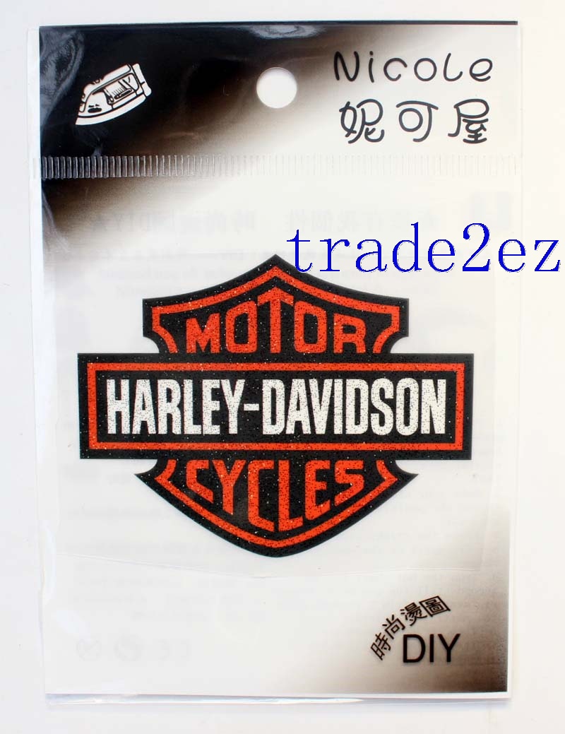 Harley Davidson Motorcycle Logo DIY Patch Sticker