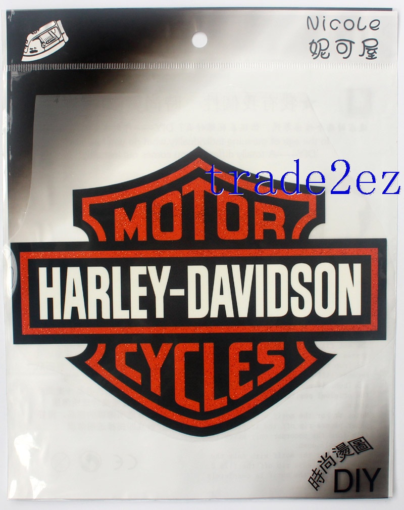 Big 20-16cm Harley Davidson Motorcycle Logo DIY Patch Sticker