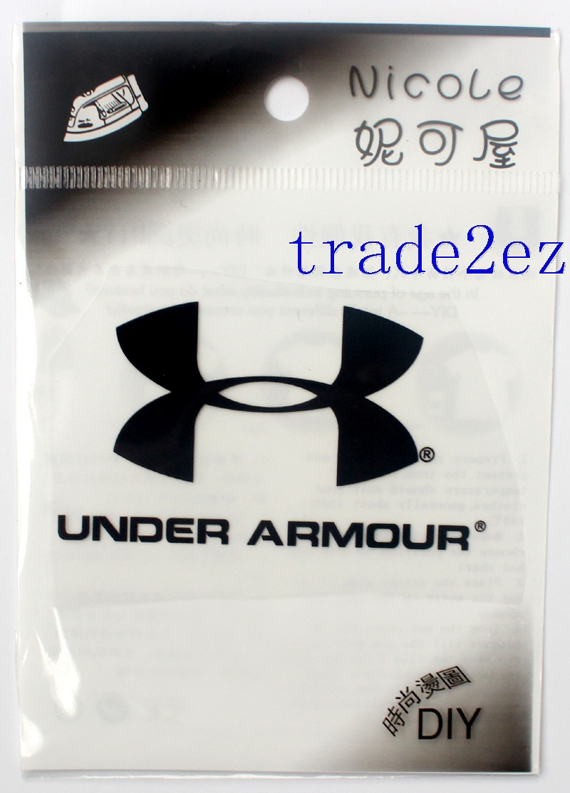 Clothing Band Under Armour Logo DIY Patch Sticker