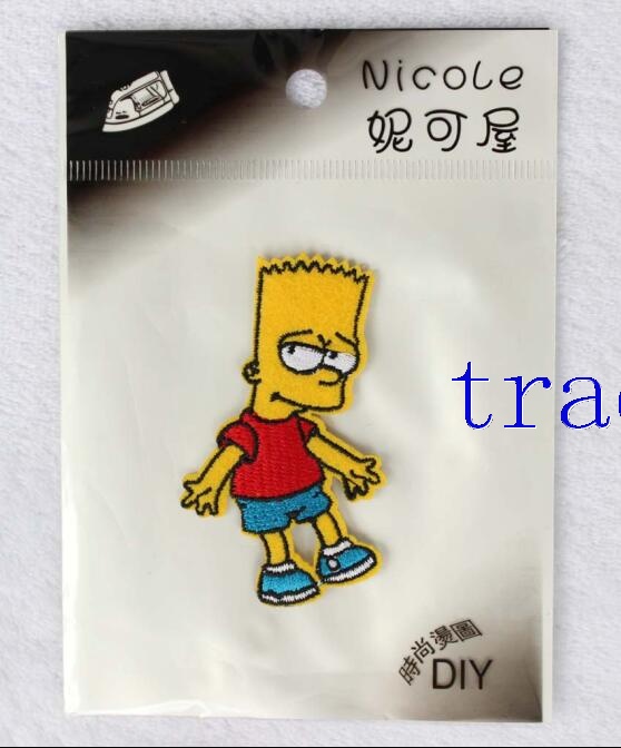 Animation The Simpsons Logo DIY Fabric Patch Sticker