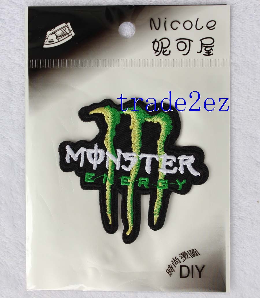 Monster Energy Drink Logo DIY Fabric Patch Sticker