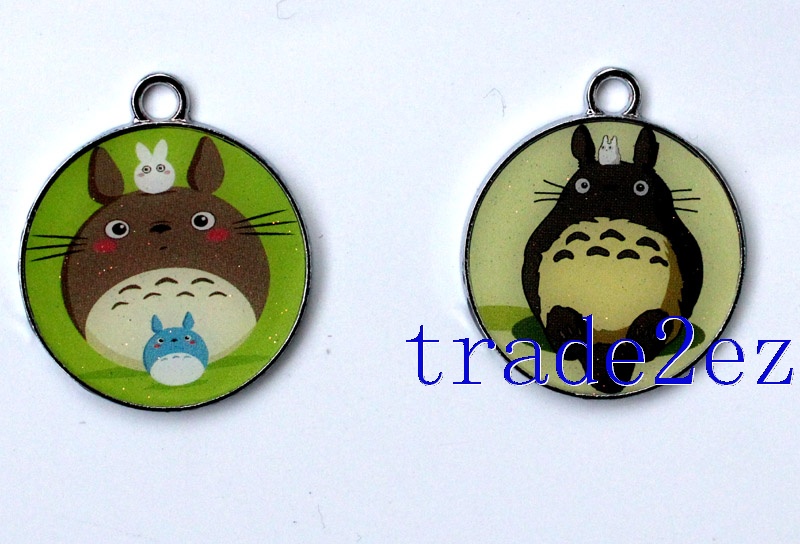 Anime My Neighbor Totoro Cartoon Metal Round Pendants