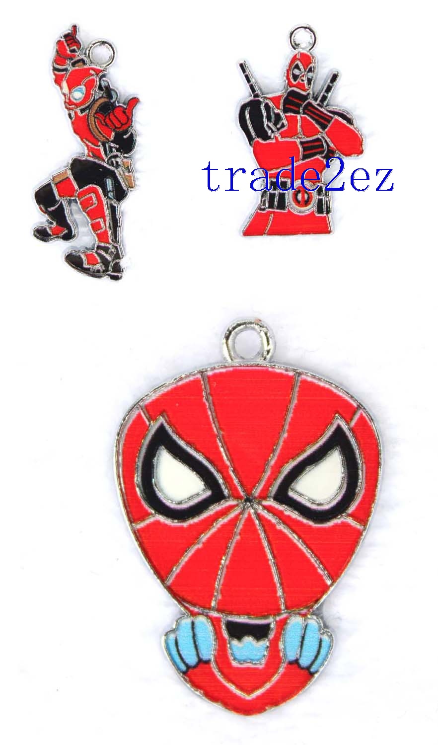 Marvel Comics Character Deadpool Metal Pendants Red