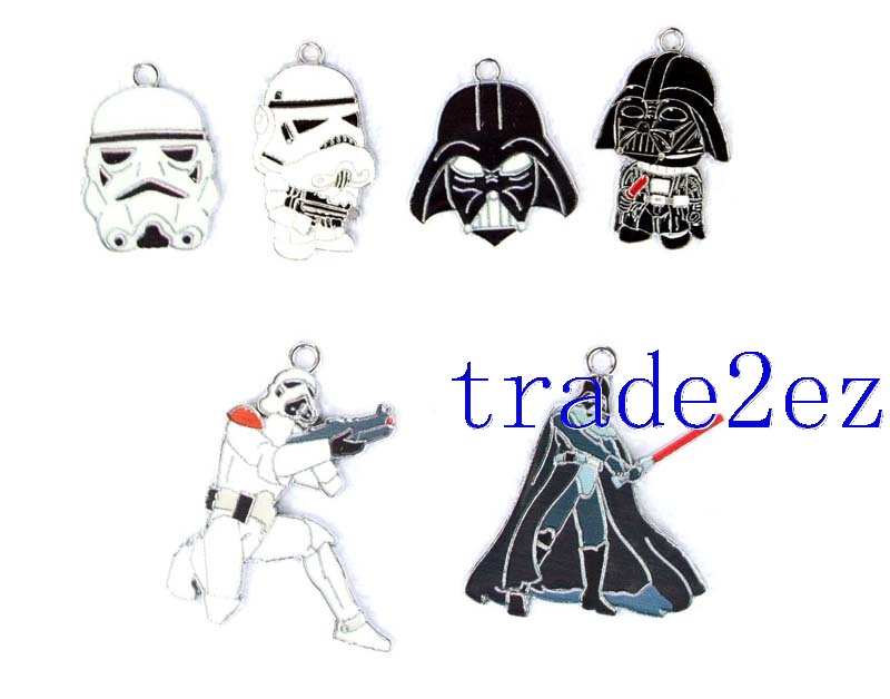 Star Warsr Metal Pendants Black/White