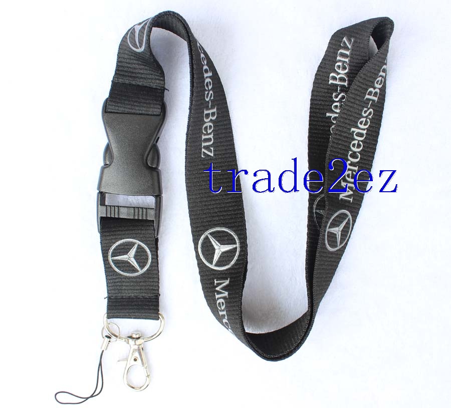 Mercedes-Benz Silver Logo Lanyard/Strap with buckle