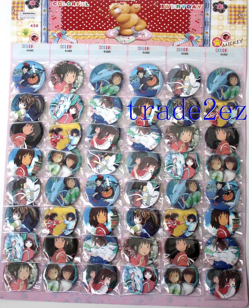 Anime Spirited Away 4.5cm Cartoon Badge & Buttons