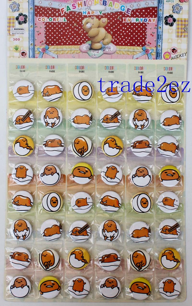 Animation Gudetama 3cm Cartoon Badge & Buttons