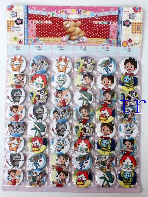 Anime Youkai Watch 4.5cm Cartoon Badge and Buttons