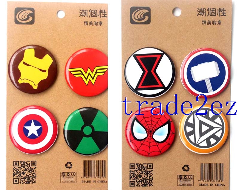 4.3cm/1.69inch The Avengers Badge and Buttons