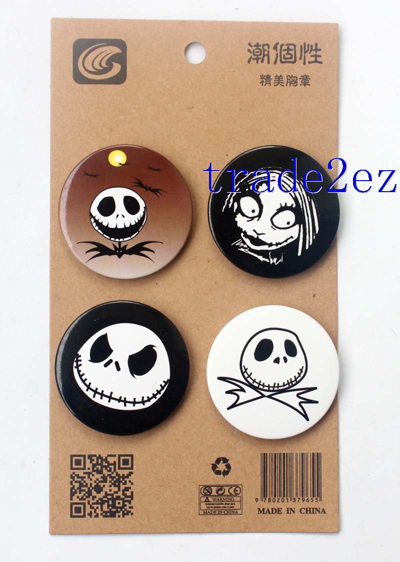 The Nightmare Before Christmas 4.3CM Badge and Buttons