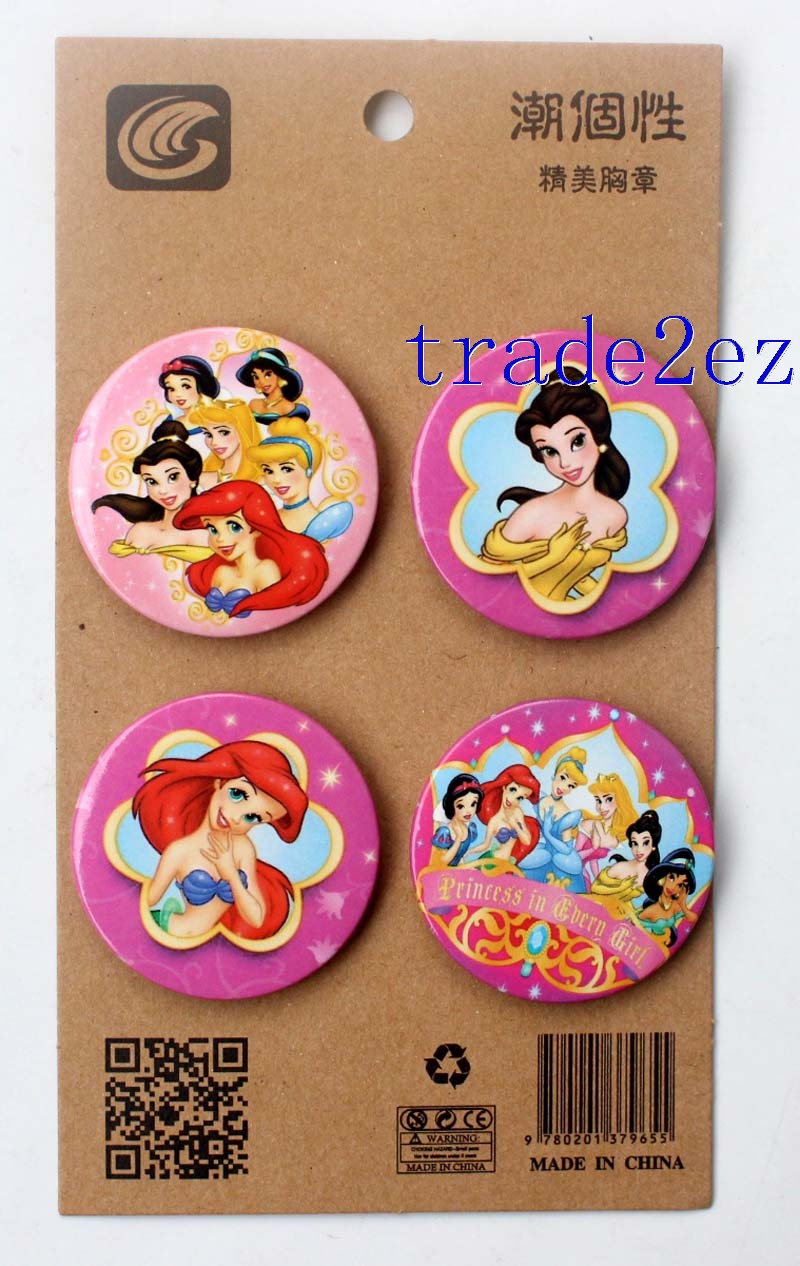 Disney Princess SNOW White 4.3CM Cartoon Badge and Buttons