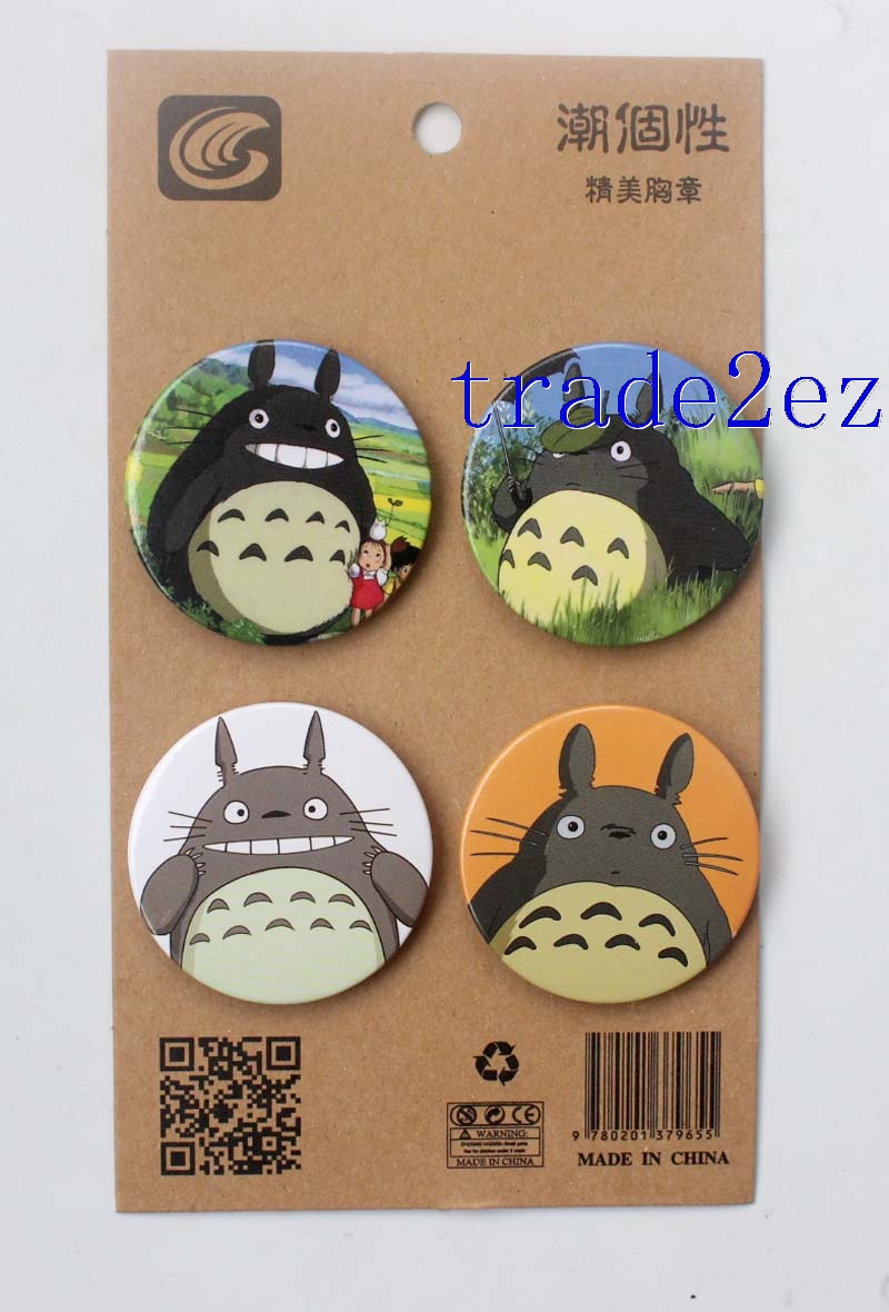 Anime My Neighbor Totoro 4.3CM Cartoon Badge and Buttons