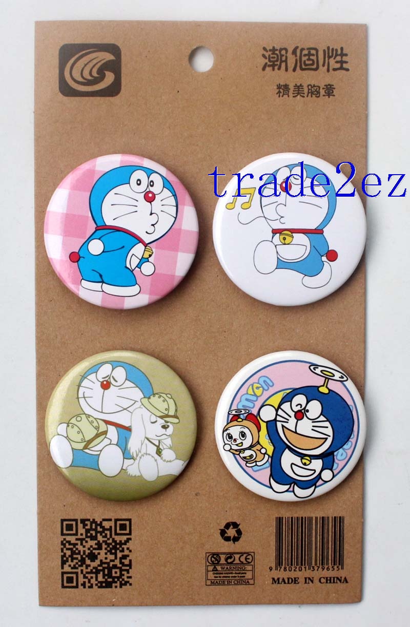 Doraemon Anime 4.3CM Cartoon Badge and Buttons