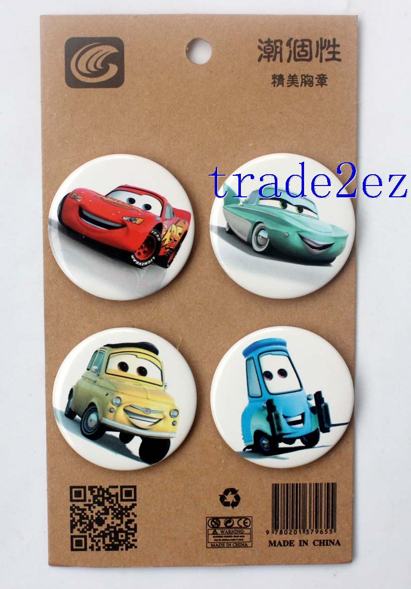 Disney Pixar Cars 4.3CM Cartoon Badge and Buttons