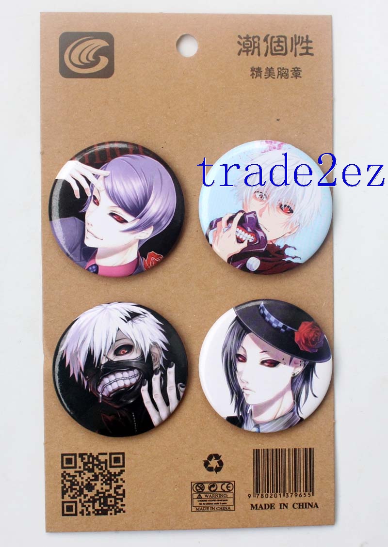 Anime Tokyo Ghoul 4.3CM Cartoon Badge and Buttons