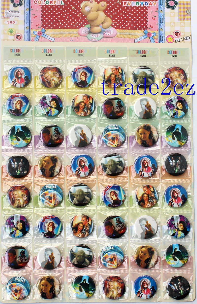 Star Wars 3cm Cartoon Badge and Buttons