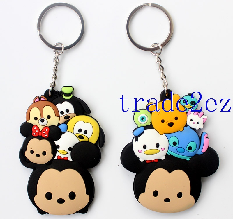 Tsum Mickey/Minnie Double sided PVC Keychains