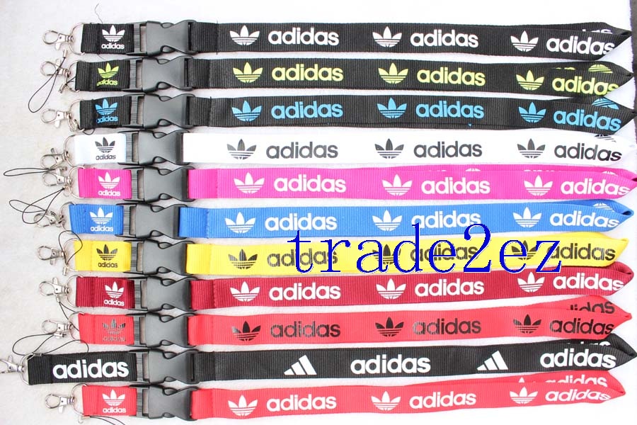 Adidas Lanyard Black White Blue Pink