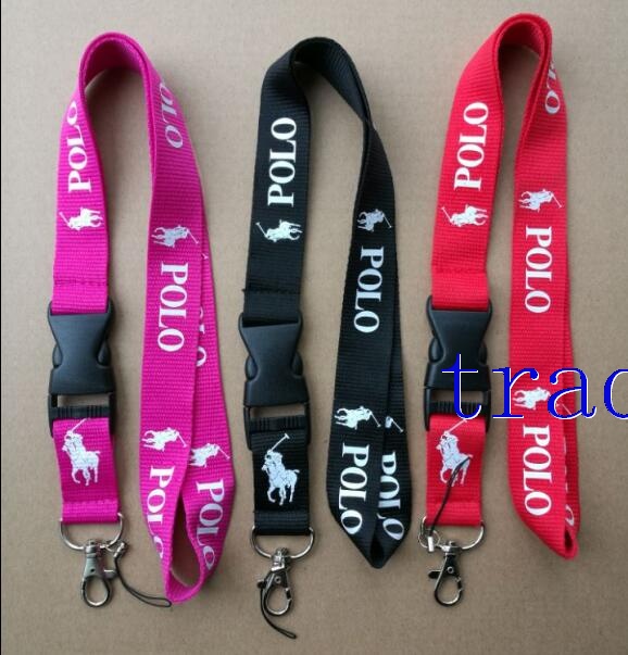 Polo Lanyard Red Pink and Black