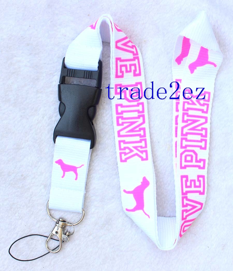 Love Pink White Pink Lanyard Victoria's Secret VS