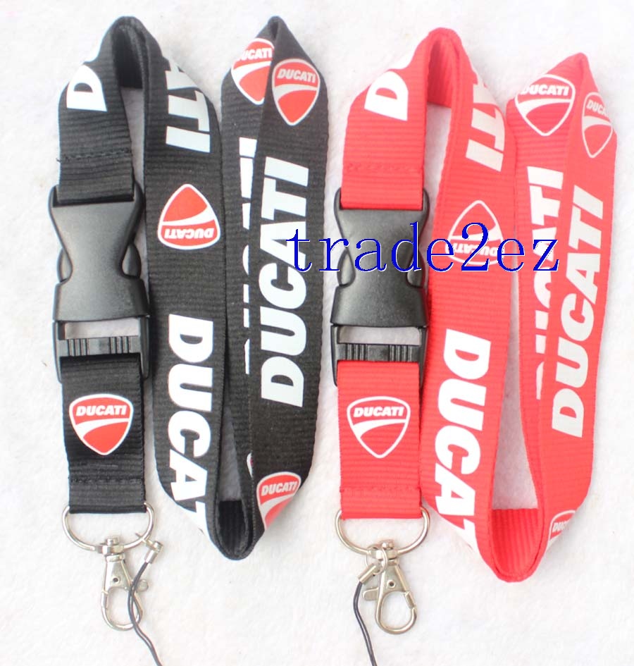 Ducati Motor Lanyard Black Red White