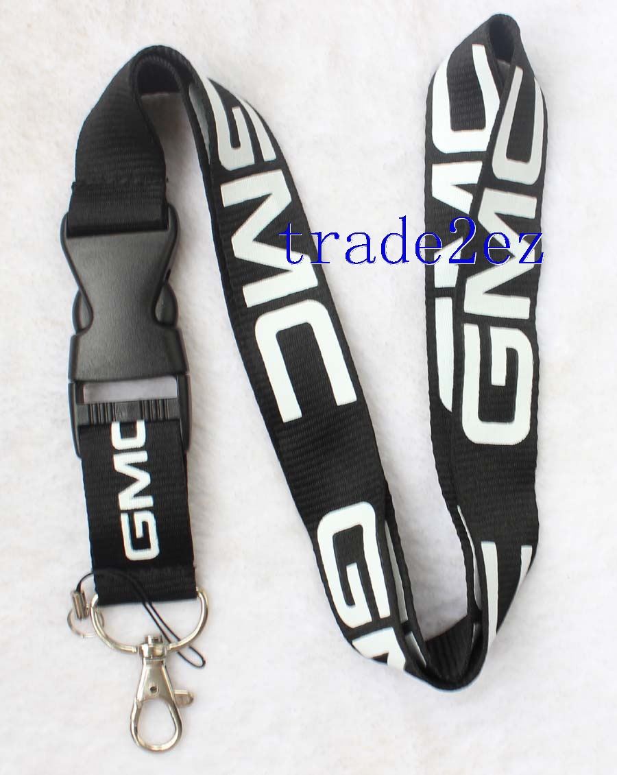 GMC Car Logo Lanyard Black/white