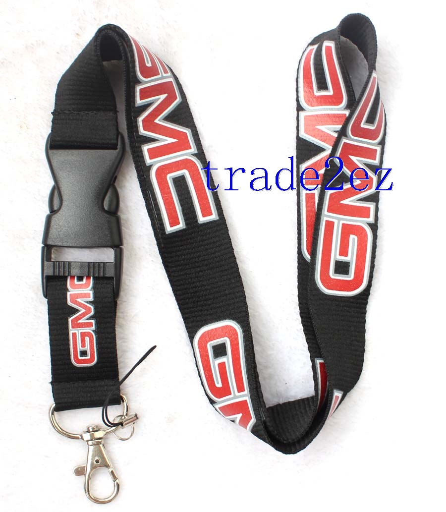 GMC Car Logo Lanyard Black/Red