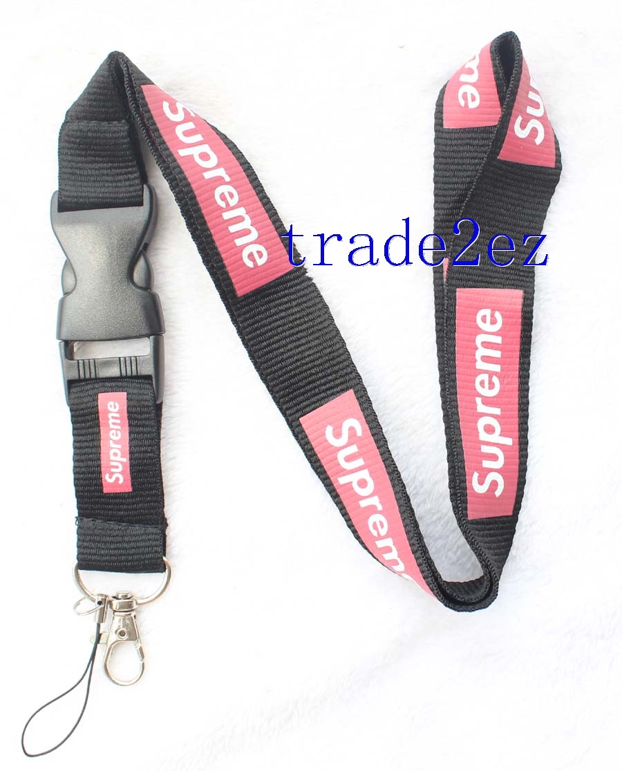 Supreme sup Lanyard Black/Pink/White