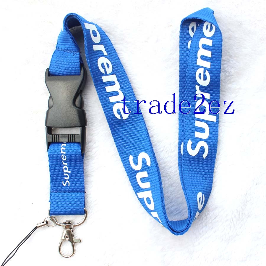 Supreme sup Lanyard Blue/White