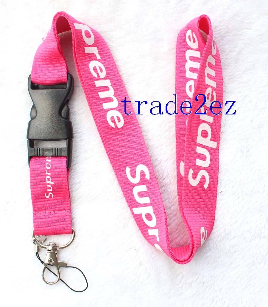 Supreme sup Lanyard Pink/White