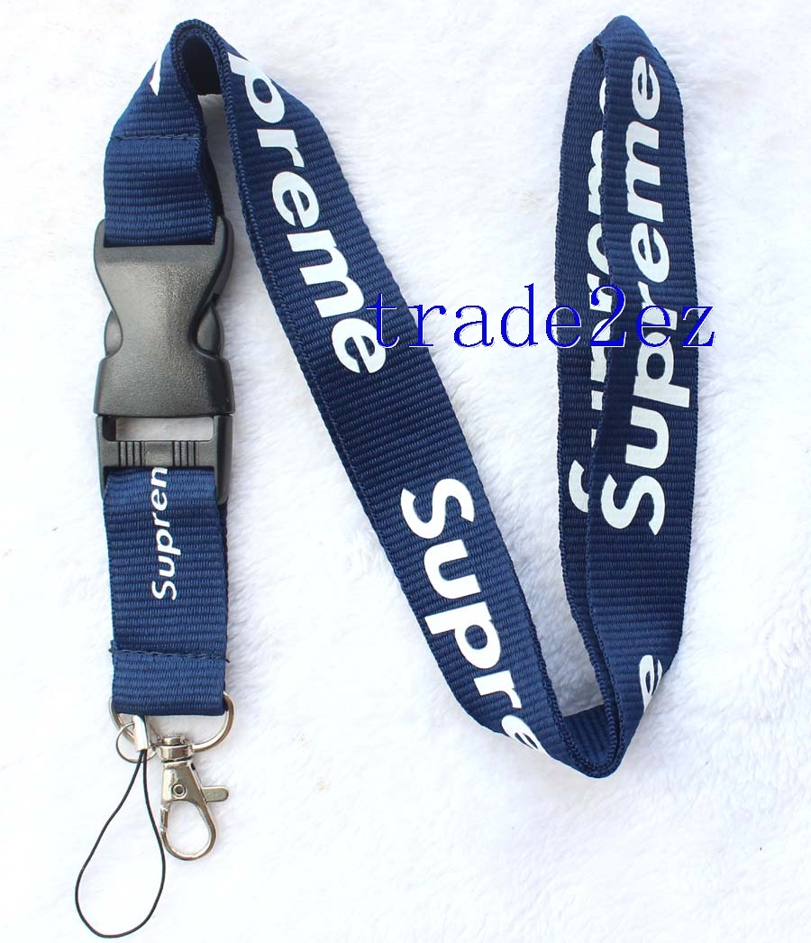 Supreme sup Lanyard Dark blue/White