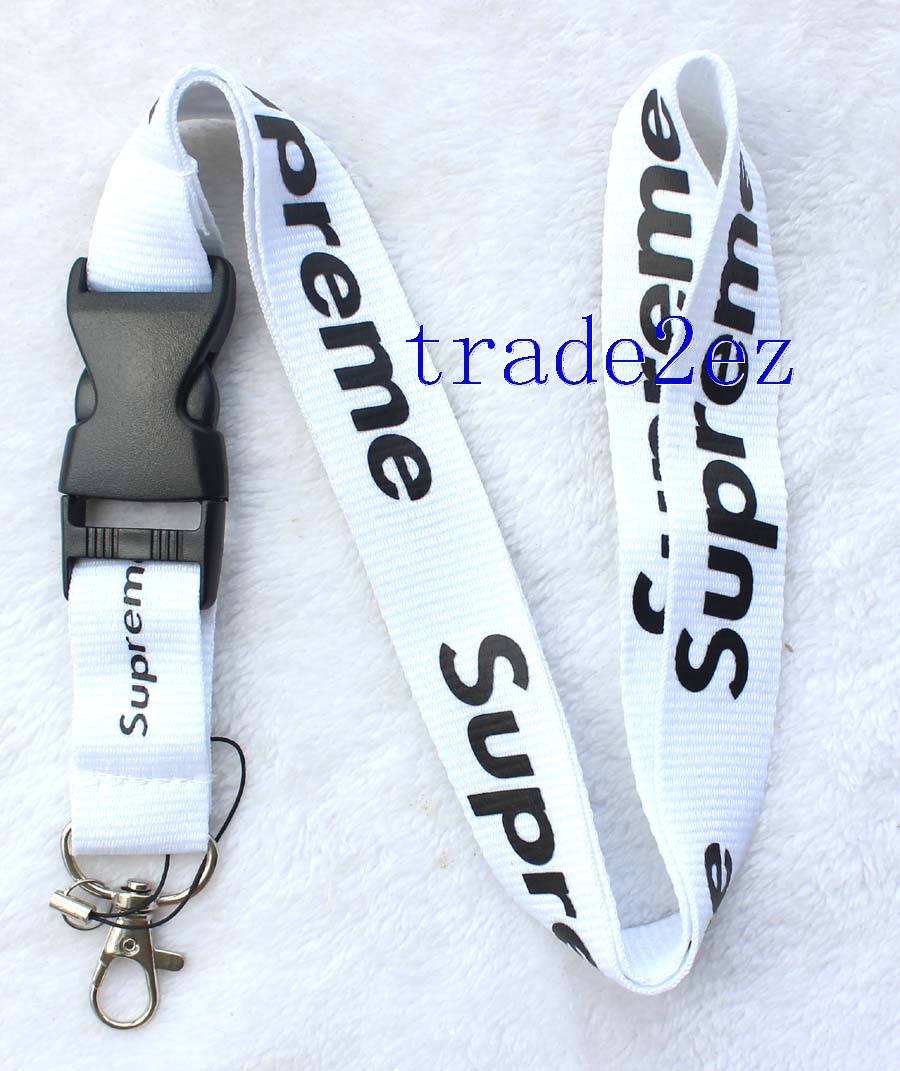 Supreme Sup Lanyard White/Black