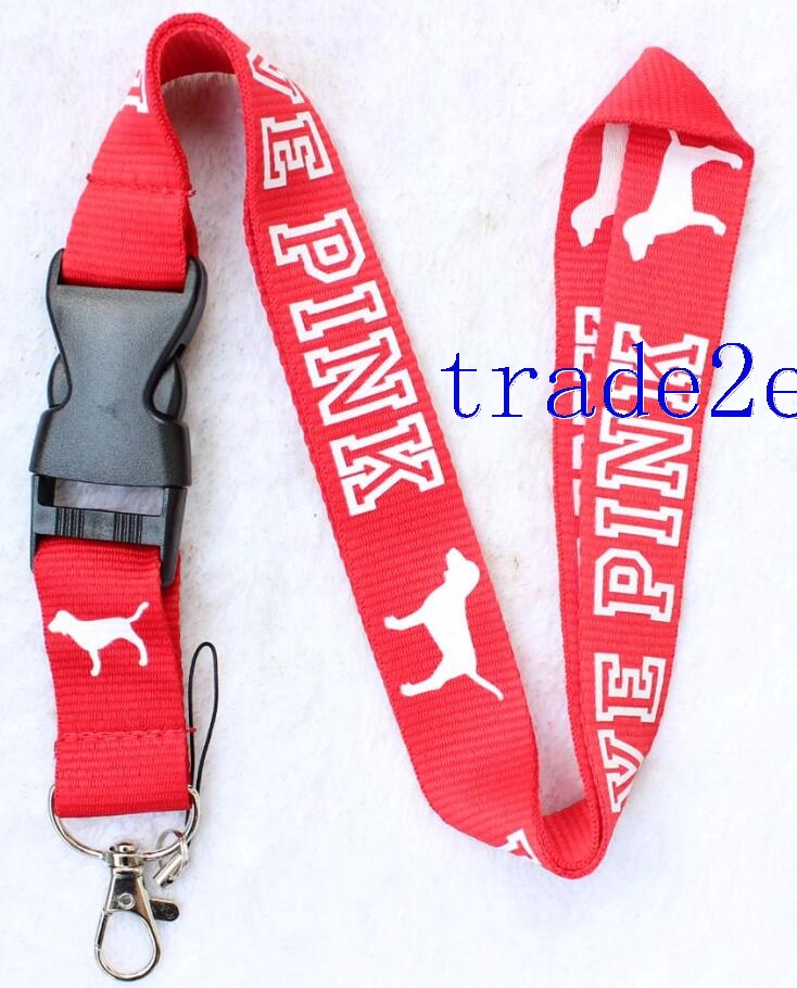 Love Pink Lanyard Red/white