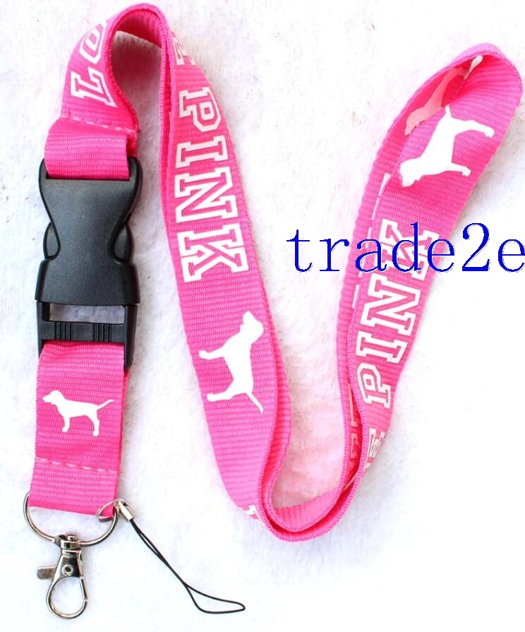 Love pink lanyard light pink/white