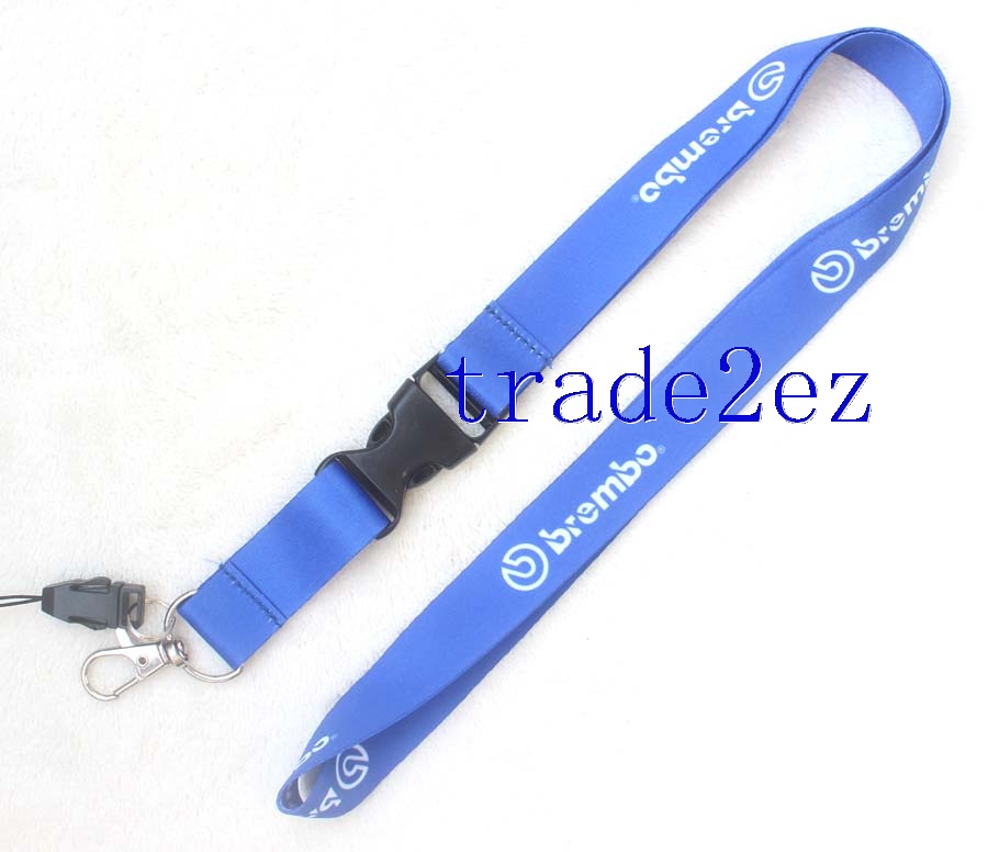 Brembo Lanyard Strap Keychain BLUE