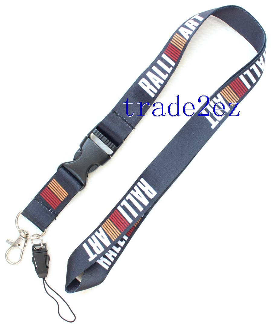 ralliart black Lanyard Strap Keychain