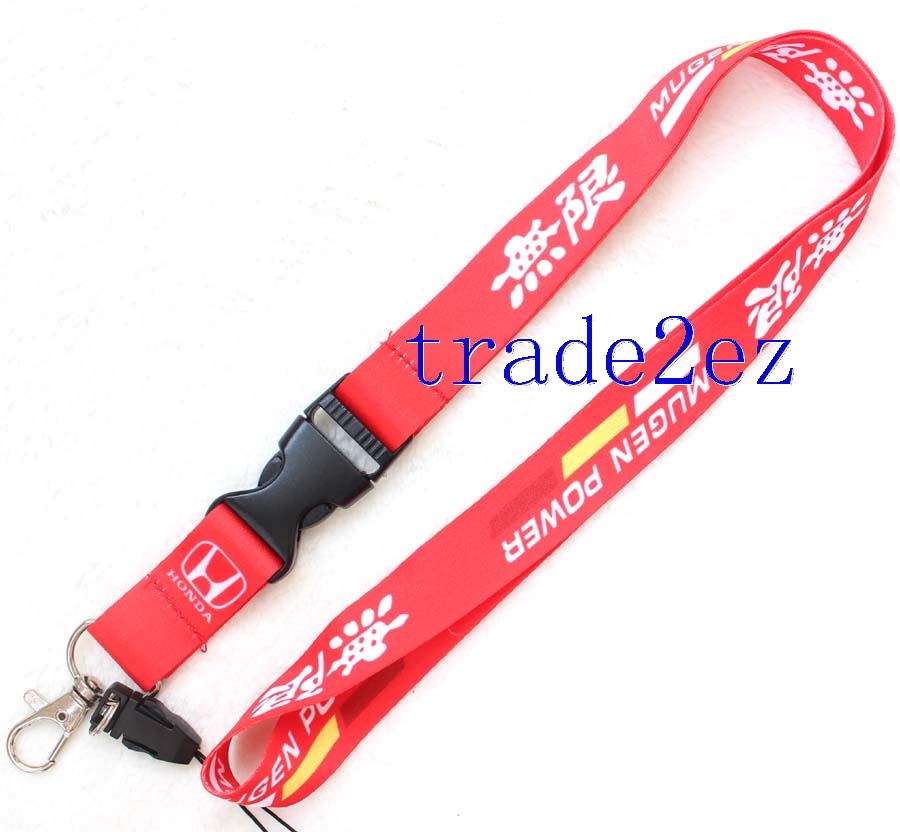 MUGEN POWER Red Lanyard Strap Keychain