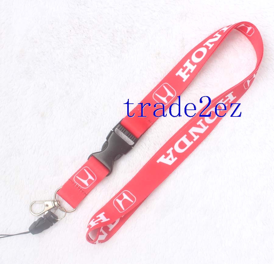 Honda Red Lanyard Strap Keychain