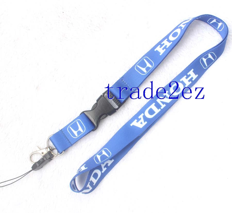 Honda Blue Lanyard Strap Keychain