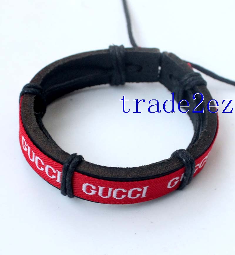 Gucci Tribal Leather Bracelets