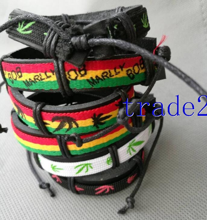 Bob Marley Tribal Leather Bracelets