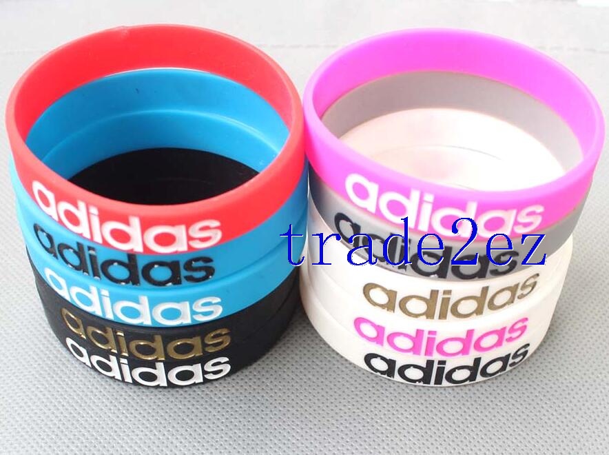 Adidas Sports Silicone Wristband Bracelet Narrow