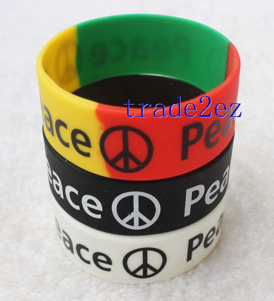 Peace Wristband Silicone Bracelet