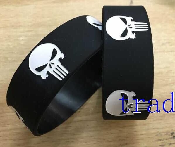 The Punisher Wristband Silicone Bracelet