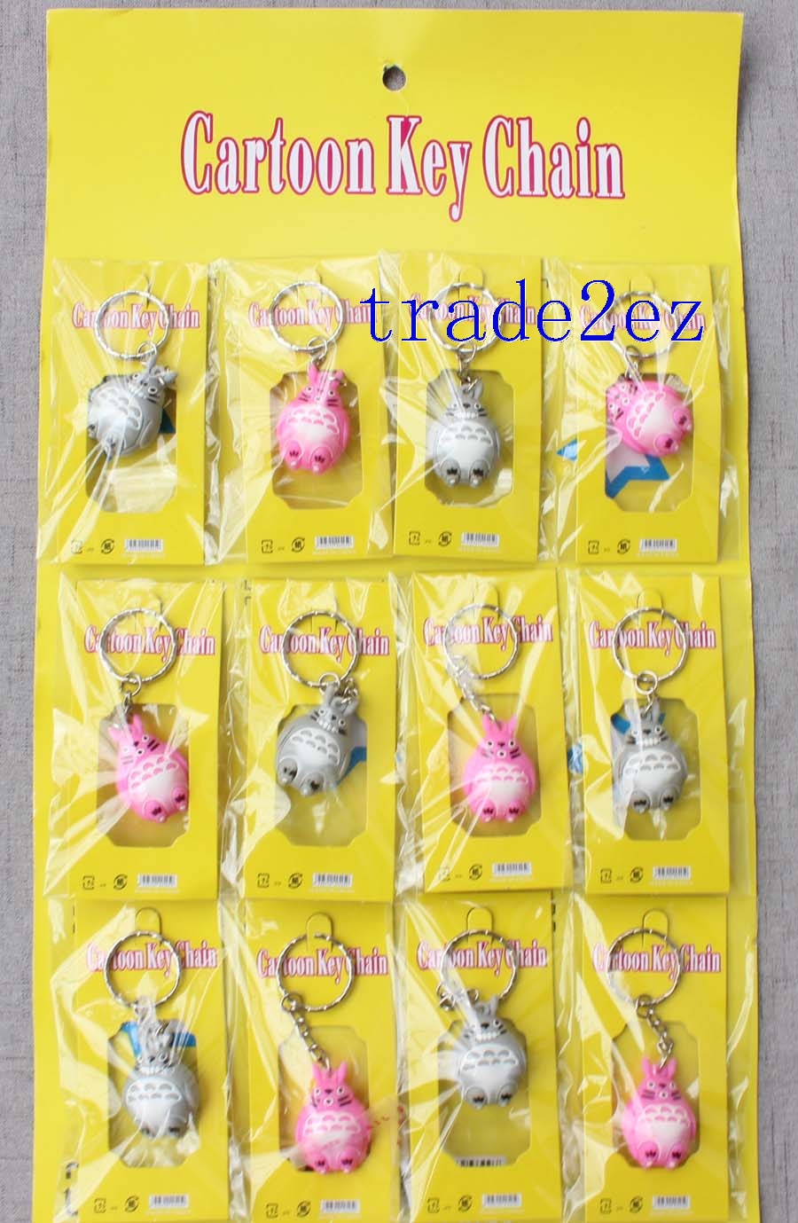 Keychains A 12-piece chinchilla shape